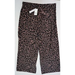 Sanctuary Women's Sz 2XL Classy Mink Animal Print Knitwear Lounge Pants $89+
